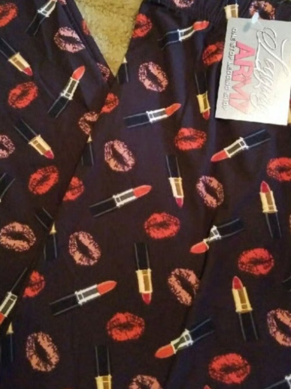 New Women's Onesize lipstick capri Leggings